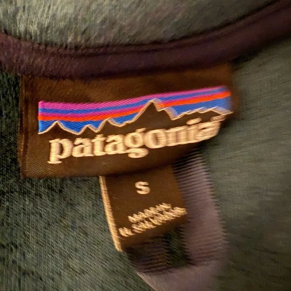 Patagonia Shearling Fleece Zip Up Jacket Borealis Green Hoodie Womens Size Small - Picture 5 of 6